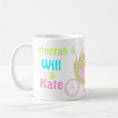 王室のなベビーはKateの記念するマグの女の子のピンク コーヒーマグカップ (左)