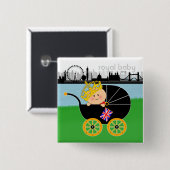 王室のなベビーボタン 缶バッジ (正面&裏面)