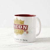王室のなベーコンの社会のロゴのマグ ツートーンマグカップ (正面右)