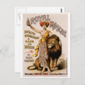 王室のなマスカットのヴィンテージのワインの飲み物の広告の芸術 ポストカード (正面/裏面)