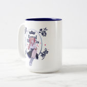 王室のなミルクの茶マグ ツートーンマグカップ (正面左)