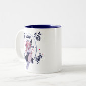 王室のなミルクの茶マグ ツートーンマグカップ (正面左)