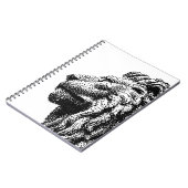 王室のなライオンC64のスタイル手描きのピクセル芸術 ノートブック (左側)