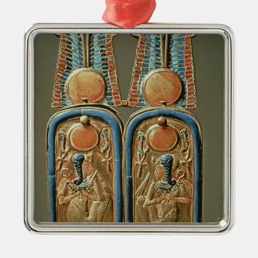 王室のな倍の型枠のUnguent箱 メタルオーナメント (正面)