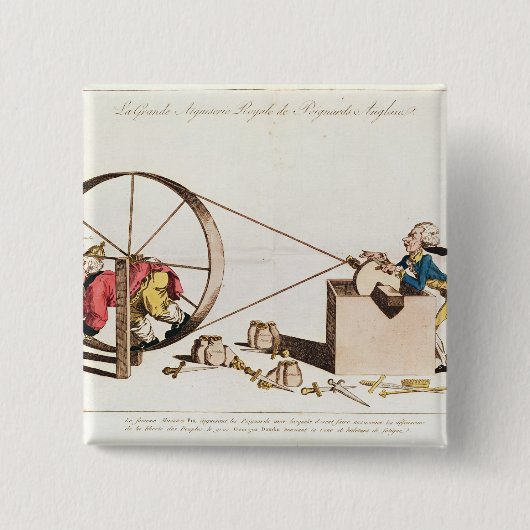 王室のな削るサービス 缶バッジ (正面)