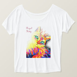 王室のな子猫レディース上 Tシャツ
