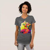 王室のな子猫レディース上 Tシャツ (正面フル)