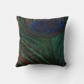 王室のな孔雀の羽 クッション (裏面)