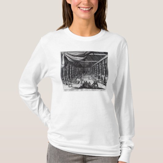 王室のな宴会、イラストレーション Tシャツ (正面)