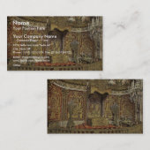 王室のな寝室、Herrenchiemseeの城、上部のBavari 名刺 (正面/裏面)