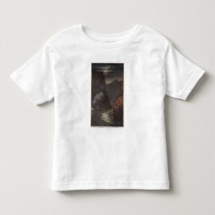 王室のな峡谷、列車の共同月光の眺め トドラーTシャツ