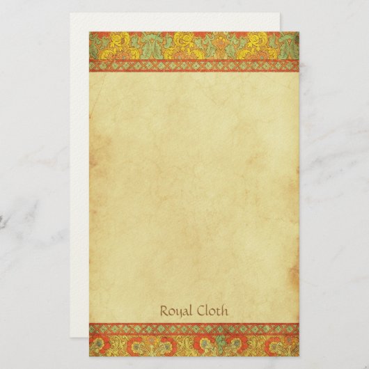 王室のな布-中世文房具 便箋 (正面/裏面)