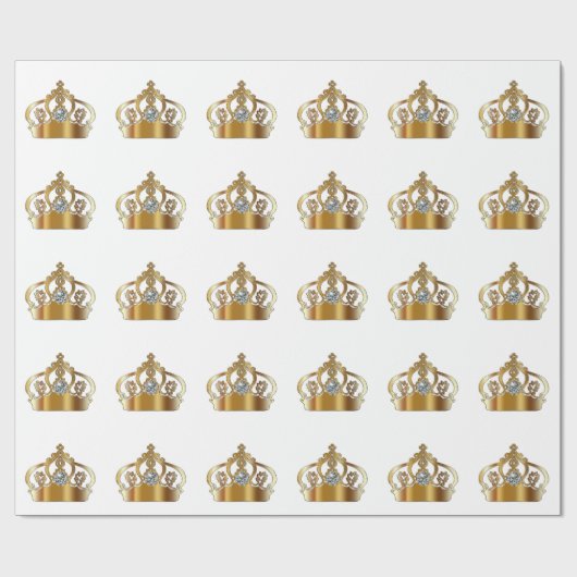 王室のな戴冠用宝玉器の包装紙 ラッピングペーパー (フラット)