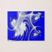 王室のな氷のフラクタルの花のパズル ジグソーパズル (横)