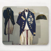 王室のな海軍均一擦り切れた マウスパッド (正面)