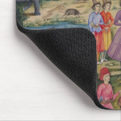 王室のな狩り、イスファハンから、イラン マウスパッド (コーナー)