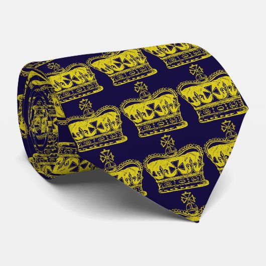 王室のな王冠のグラフィック ネクタイ (ロール)