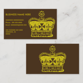 王室のな王冠のグラフィック 名刺