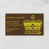王室のな王冠のグラフィック 名刺 (正面)