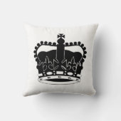 王室のな王冠のシルエットの枕エリザベス女王二世 クッション (裏面)