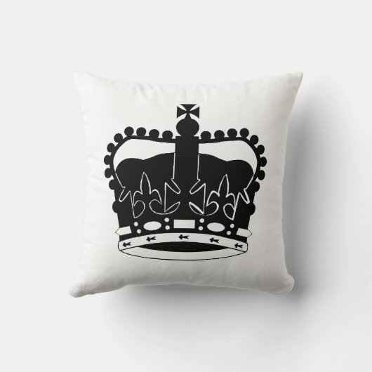 王室のな王冠のシルエットの枕エリザベス女王二世 クッション (裏面)