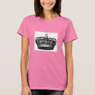王室のな王冠の女性のTシャツ Tシャツ