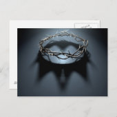 王室のな王冠の影が付いているイバラの冠 ポストカード (正面/裏面)