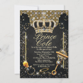 王室のな王子男の赤ちゃんのシャワーの招待状 招待状