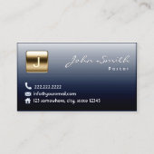 王室のな真夜中の青い牧師の名刺 名刺 (正面)