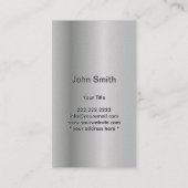 王室のな真珠のホワイトゴールドのモノグラムの名刺 名刺 (裏面)