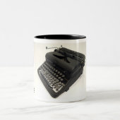王室のな矢のタイプライター ツートーンマグカップ (中央)