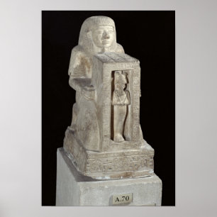 王室のな筆記者のNaophorousの彫像、Seti ポスター