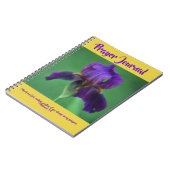 王室のな紫色のアイリス祈りの言葉ジャーナル ノートブック (左側)