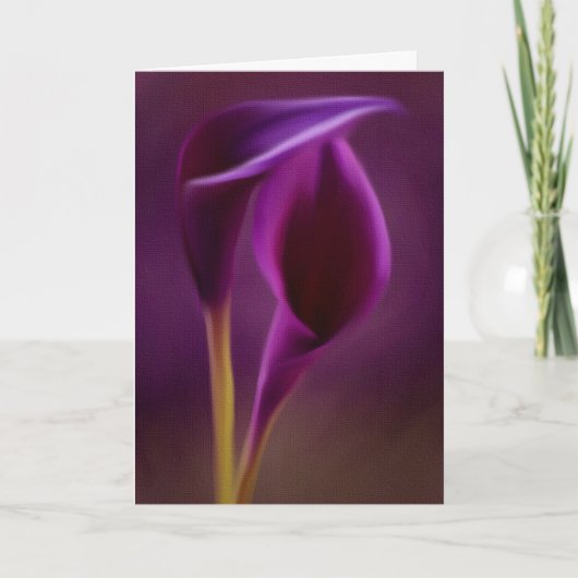 王室のな紫色のクリスマスカード シーズンカード (正面)