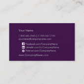 王室のな紫色 名刺 (裏面)