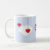 王室のな結婚式のイギリスおよび米国旗のハート コーヒーマグカップ (左)