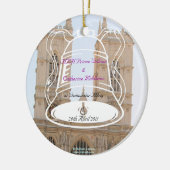 王室のな結婚式の記念品 セラミックオーナメント (左)