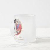 王室のな結婚式 フロストグラスマグカップ (正面左)