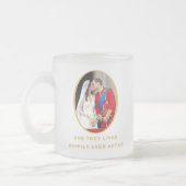 王室のな結婚式 フロストグラスマグカップ (左)