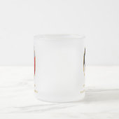 王室のな結婚式 フロストグラスマグカップ (中央)