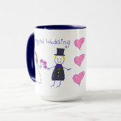 王室のな結婚式 マグカップ (正面左)