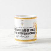 王室のな結婚式-王子及びウィリアムキャサリンのマグ コーヒーマグカップ (中央)