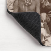 王室のな英国によって撮影される3インディアンブレーブス マウスパッド (コーナー)