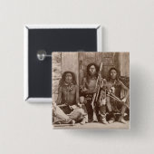 王室のな英国によって撮影される3インディアンブレーブス 缶バッジ (正面&裏面)