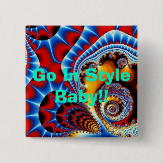 王室のな螺線形の効果はスタイルのベビーで、入ります!! 缶バッジ