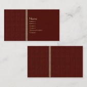 王室のな赤 名刺 (正面/裏面)