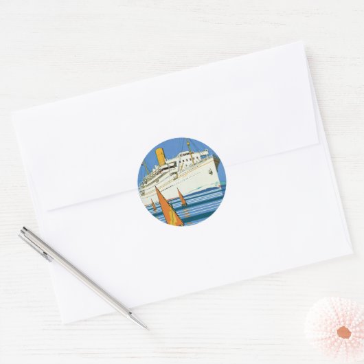 王室のな郵便"アトランティス巡航します"は ラウンドシール (封筒)