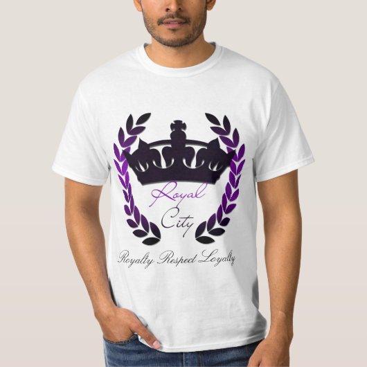 王室のな都市点の基本的なティー Tシャツ (正面)