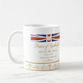 王室のな配達ベビーの記念品のマグ コーヒーマグカップ (左)