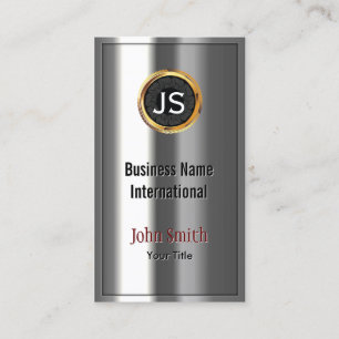 王室のな金ゴールドのラベルのクロム金属の一見の名刺 名刺